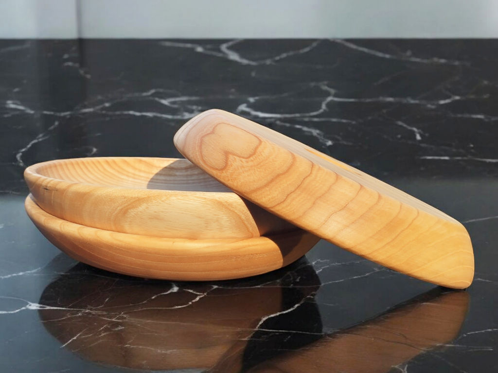 Assiette enfant en bois de frêne - 20 cm