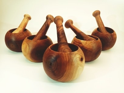 pilon-mortier-bois-noyer-