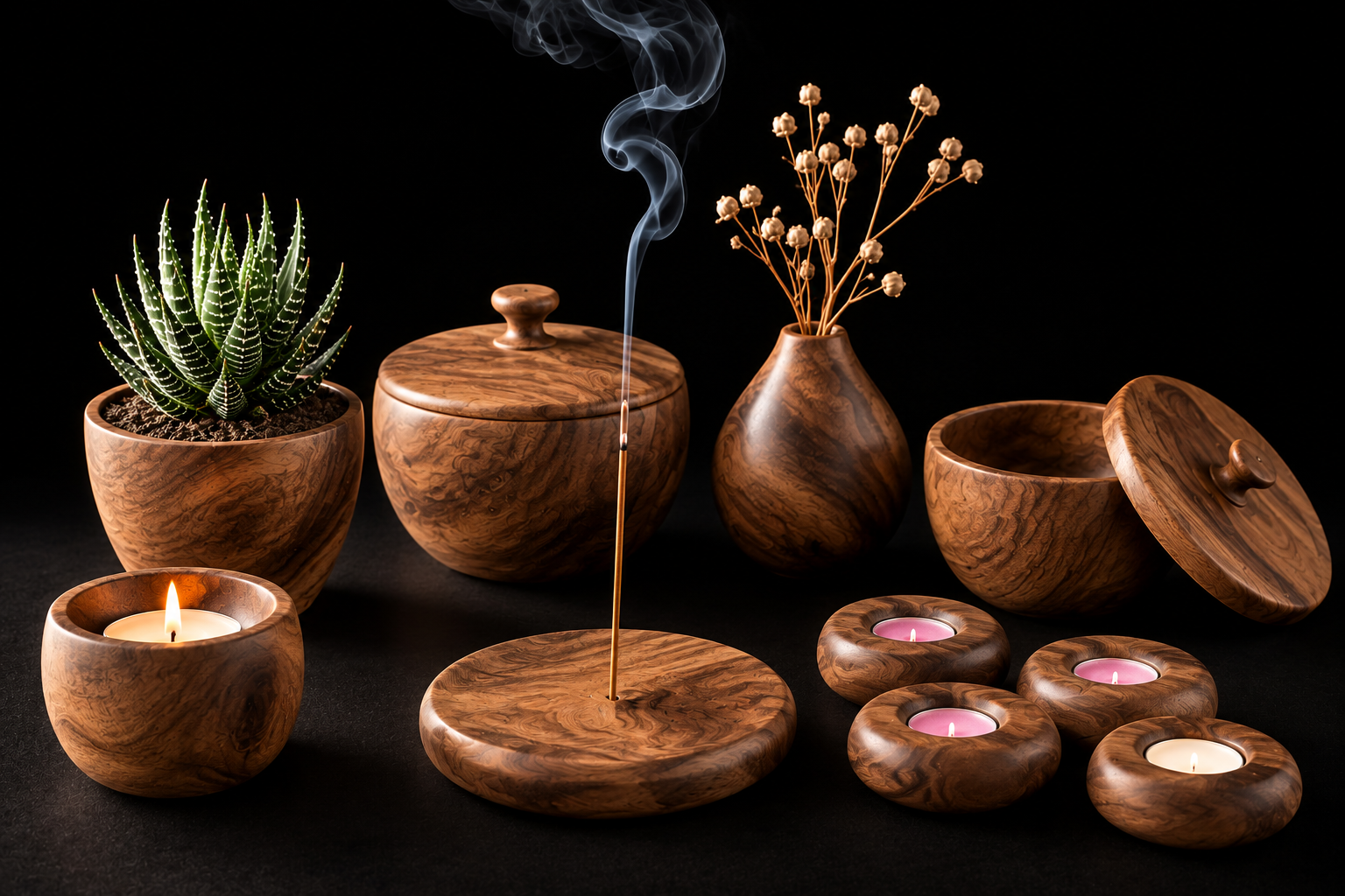 Objet décoration en bois
